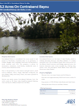Thumnail image of Brochure Area 4A and 8 Contraband Pointe