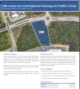 Link to custom brochure of Area 3W in Contraband Pointe