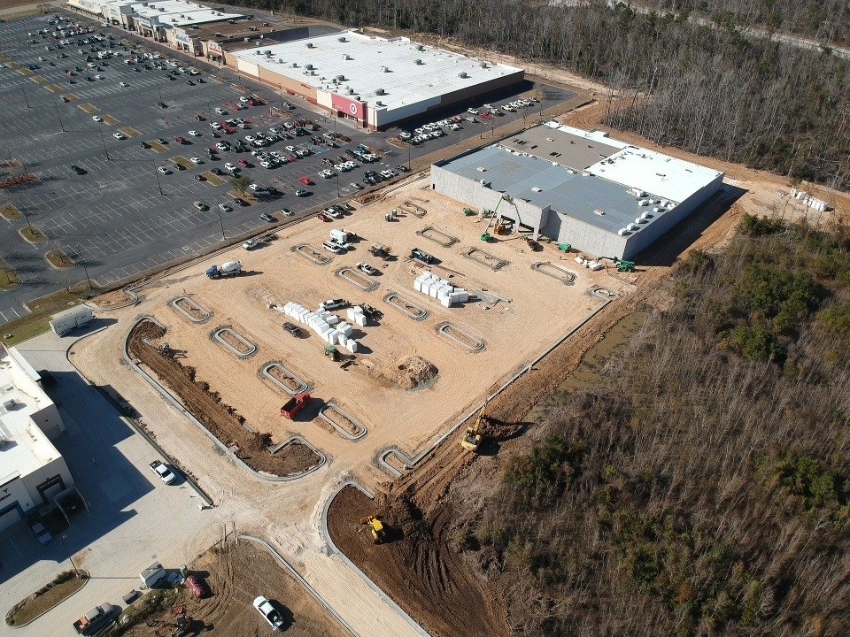 Hobby Lobby during construction